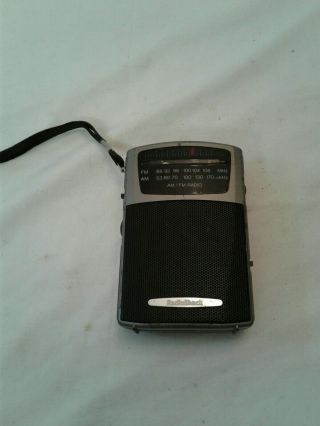 Vintage Radio Shack Am/fm Pocket Radio 12 - 464 Tone Control Portable