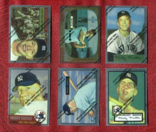 1996 Topps Finest Chrome Refractor Mickey Mantle Complete Set 19 Cards,