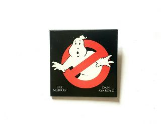 Vintage 1984 Ghostbusters Movie Promo Pin Bill Murray Dan Aykroyd No Ghost Logo
