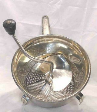 Foley 101 Metal Food Mill Sifter Masher Strainer Tomato Canning Vintage
