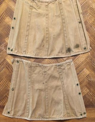 Wwii Vintage Leggings S - Us - Brass Grommets And Olive Drab Color