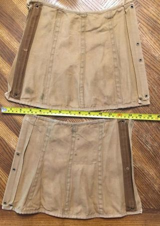 WWII Vintage leggings s - US - brass Grommets And Olive Drab Color 3