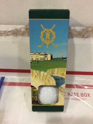 Vtg Titleist Hp2 Tour St.  Andrews Links " The Old Course " Golf Balls Sleeve Of 3