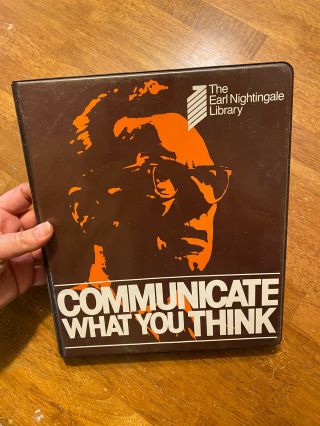 Vintage 1981 Earl Nightingale Library Communicate What You Think 6 Cassette Tape