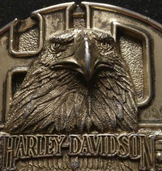 Vintage 1987 Harley Davidson Motorcycles.  H - D W/screaming Eagle Belt Buckle Usa