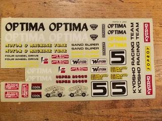 Ot - 44 Decal (partial) - Kyosho Optima Vintage 4wd Off Road Racer