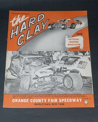 Vintage Orange County Speedway “the Hard Clay” Program,  1976 Vol.  2,  No.  13