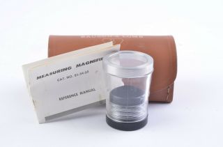 Exc,  Vintage Bausch & Lomb 7x Measuring Magnifier W/case