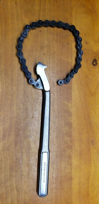 Vintage Craftsman Chain Wrench - Pipe Wrench