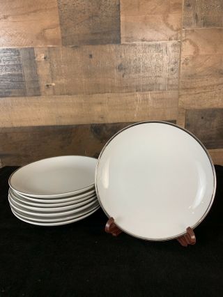 Set Of 8 Vintage Harmony House Moderne Sears Fine China 6 " Bread Dessert Plates