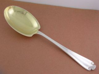 Sterling Tiffany & Co 9 1/8 " Berry Serving Spoon Flemish 1911 No Mono