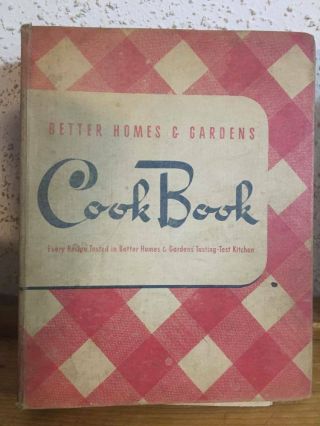 Vintage Better Homes And Gardens Cook Book 3 Ring Binder Hardcover 1946