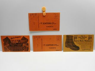 Vintage - Four " The T.  Eaton Co.  Limited " - Merchandise Order Envelopes 1930 