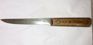 Vintage 6 Inch Blade Old Hickory Knife Carbon Steel Blade Wood Handle