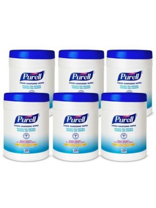 1purell Case Of 6 Canister Citrus Scent Wipes 270 Each (1620 Total) Expire 9/22