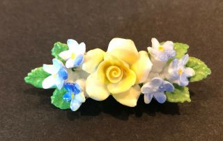 Vintage Royal Adderley Floral Made In England Bone China Flower’s Pin Brooch