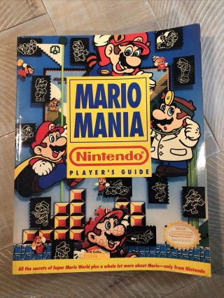 Vintage Mario Mania Nintendo Players Guide Book (1991)