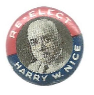 Harry For Governor Maryland Vintage Political Campaign Pin