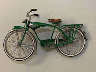 Xonex Schwinn Green Phantom 1:6 Die Cast Balloon Tire Bicycle - Broken