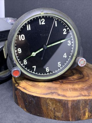 Mig 29 Russian Soviet Air Force Aircraft Cabin Clock Watch 122 Chs Serviced Army