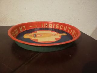 Antique Mexican CRUZ BLANCA Beer Chihuahua Brewery Tip Tray 6 