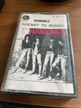 Ramones Rocket To Russia Vintage Cassette Tape Sire Records Punk Rock