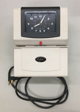 Vintage Lathem Time Corporation 4201 Series Time Clock Recorder Incl.  Key (usa)