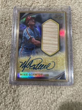 Mike Schmidt 2020 Topps Gold Label Autograph Relic Card Rare 1/5