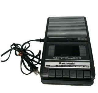 Vintage Panasonic Portable Cassette Tape Recorder Rq - 2102 Ac/dc Battery