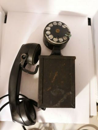 Vtg Antique Field Wall Telephone Phone Telecommunications Military?