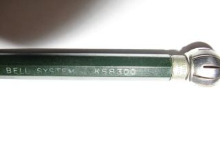 Vintage 1940s Dur - O - Lite Melrose Pk,  Ill.  Green Bell System Phone Dialer Pencil