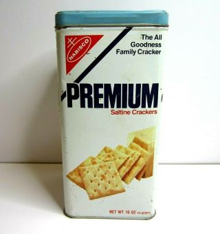 Vintage Nabisco Premium Saltine Cracker Tin 1978
