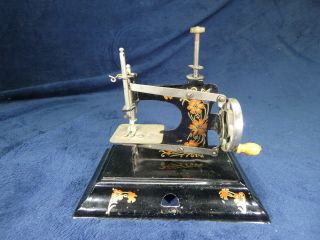 Antique Mini German Toy Sewing Machine 3