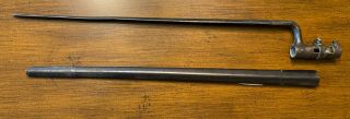 Antique U.  S.  Military Musket Model 1862 Socket Musket Bayonet Civil War