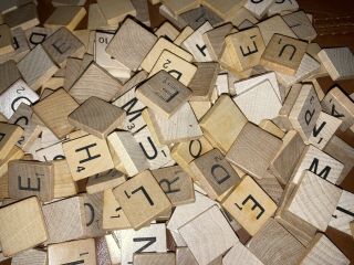 250 Vintage And Modern Scrabble Tiles For Replacement Or Craft