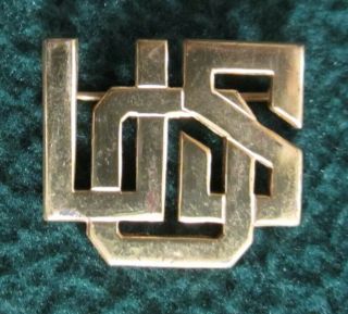Vintage Wwii Sterling Uso Pin
