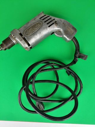 Vintage Milwaukee Hole Shooter Model 250 All Metal Electric Drill - 1/4 "