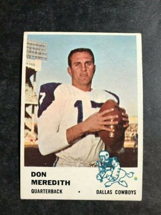 1961 Fleer Football Don Meredith Rc - All Rookie Card