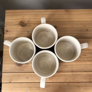 Vintage Complete Set of 4 Lauren Ralph Lauren Polo Scene Coffee Tea Mugs Korea 3