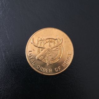 Vintage 1960 Loyal Order Of Moose Coin Iowa Lodge No.  313 Golden Anniversary