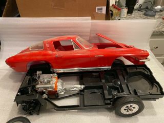 Monogram 1965 Corvette 1/8 Scale Model Car Parts Or Restoration Inc Instrucitons
