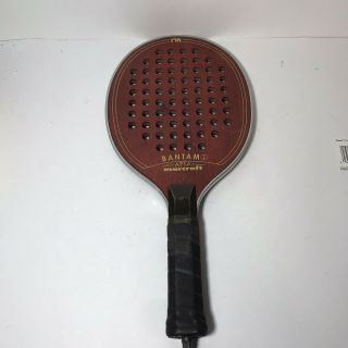 Marcraft Bantam (l) Vintage Wooden Platform Tennis Paddle Racquet