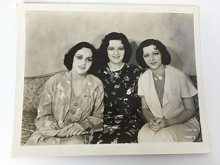 Boswell Sisters Black White Photo 8 X 10 Numbered 1930s Singers Vintage