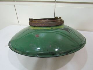 VTG INDUSTRIAL CROUSE HINDS PORCELAIN LIGHT FIXTURE EXPLOSION PROOF GREEN CAGE 2