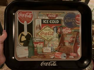 D40 1990 Coke Coca - Cola Tray " Through The Years " Vintage