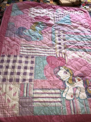 My Little Pony Quilt & Sheets Vtg Retro 2000’s Toddler Baby Crib Set