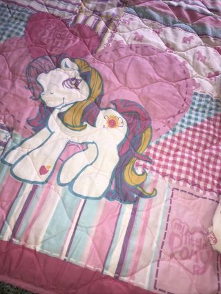 My Little Pony Quilt & Sheets Vtg Retro 2000’s Toddler Baby Crib Set 3