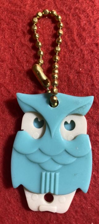 Vintage Sky Blue Owl Plastic Keychain Pull Apart Joe Hrdlicka’s St.  Louis Mo