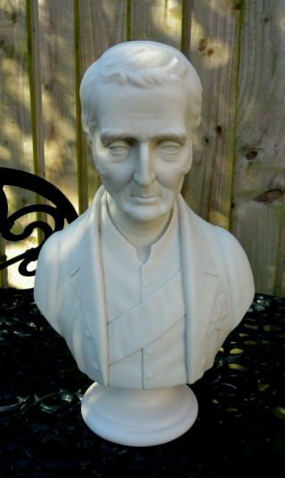 Antique 19thc T.  & R.  Boote Parian Bust Of The Duke Of Wellington C1852