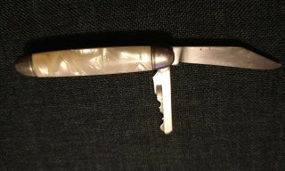 Vintage Imperial Folding Pocket Knife Mother - Of - Pearl Handle